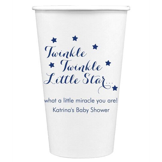 Twinkle Twinkle Little Star Paper Coffee Cups